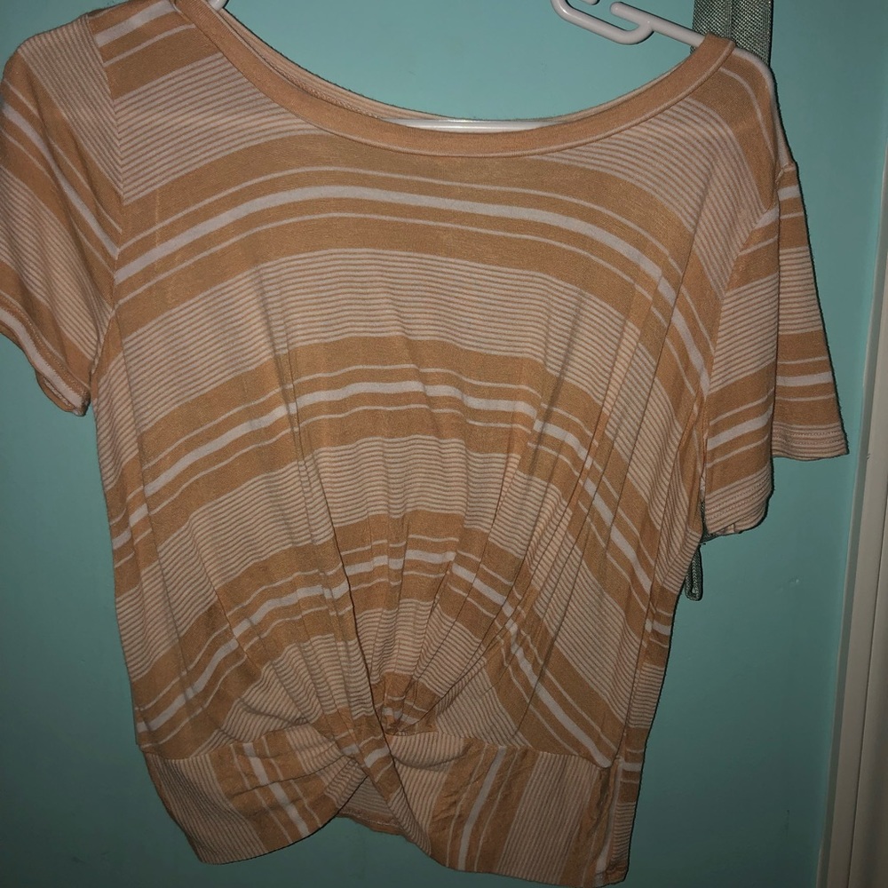 Size Small yellow striped shirt